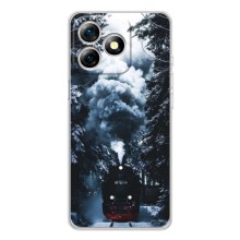 Новогодние, Праздничные Чехлы для Ulefone Note 18 Pro - 2024 год (Зимний поезд)