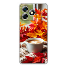 Чехол с уникальным дизайном «Осень с кофе» для Ulefone Note 18 Pro