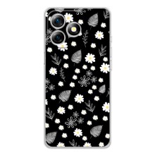 Чохли з тематикою "КВІТИ" на Ulefone Note 18 Pro – цвітіння на чорному