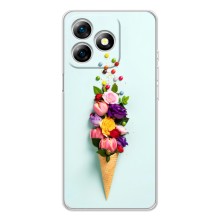 Чохли з тематикою "КВІТИ" на Ulefone Note 18 Pro – Квітка-морозиво