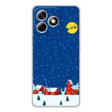 Силиконовый бампер на рождество для Ulefone Note 18 Pro – Город в снегу