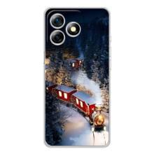 Силиконовый бампер на рождество для Ulefone Note 18 Pro – Поезд