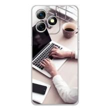 Силиконовый бампер (Работники) на Ulefone Note 18 Pro – Офисный работник