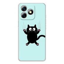 Силиконовый чехол с котиком для Ulefone Note 18 Pro – Падающий кот