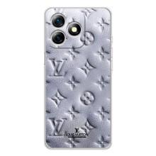 Текстурный Чехол Louis Vuitton для Ноте 18 Про – Белый ЛВ