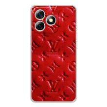 Текстурный Чехол Louis Vuitton для Ноте 18 Про – Красный ЛВ