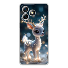 Яркий чехол для Ulefone Note 18 Pro с Зимними Оленятами – Блистающий оленёнок