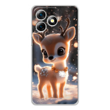 Яркий чехол для Ulefone Note 18 Pro с Зимними Оленятами – Оленёнок