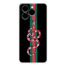 Чехлы Бренд GUCCI для Ulefone Note 20 Pro – Змей Гуччи