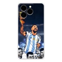 Чехлы для Ulefone Note 20 Pro (Leo чемпион) (AlphaPrint) (Месси с кубком)