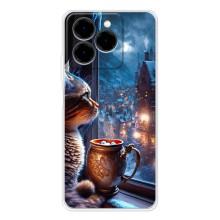 Чохли на Новий Рік Ulefone Note 20 Pro – Кіт новорічний