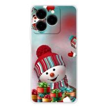 Чохли на Новий Рік Ulefone Note 20 Pro – Сніговик в шапці