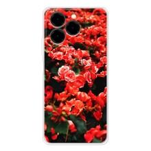 Чехлы с Цветами для Ulefone Note 20 Pro (VPrint) – Цветы красные