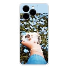 Чехлы с изображением разных животных для Ulefone Note 20 Pro (Ежик на руках)