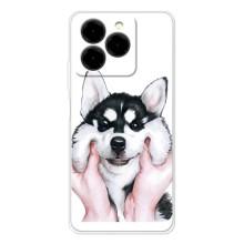 Чехлы с собаками для Ulefone Note 20 Pro (VPrint) (Довольный Хаски)
