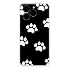 Чехлы с собаками для Ulefone Note 20 Pro (VPrint) (Следы собаки)