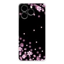 Чехол для Нот 20 Про - с принтом (Дизайнерские) (AlphaPrint) (Цветочки маленькие)