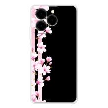 Чехол для Нот 20 Про - с принтом (Дизайнерские) (AlphaPrint) (Цветочки)