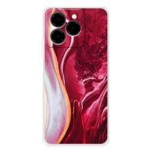 Чехол для Нот 20 Про - с принтом (Дизайнерские) (AlphaPrint) (Мрамор красный)