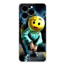 Чехол для Нот 20 Про - (AlphaPrint) с печатью (ТОП продаж) (Парень смайл)