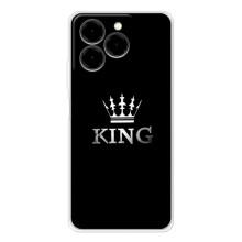 Чохол (Корона на чорному фоні) для Ноте 20 Про – KING