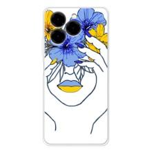 Чехол на Ulefone Note 20 Pro Украинский дизайн – Украинка на всю голову
