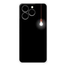 Чохол з картинками на чорному фоні для Ulefone Note 20 Pro – Лампочка