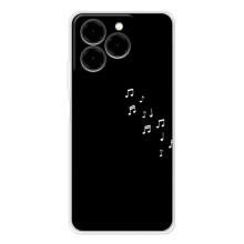 Чохол з картинками на чорному фоні для Ulefone Note 20 Pro – Ноти