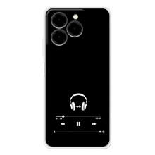 Чохол з картинками на чорному фоні для Ulefone Note 20 Pro – Плеєр
