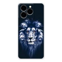 Чехол с картинкой на Ulefone Note 20 Pro – Лев - синий