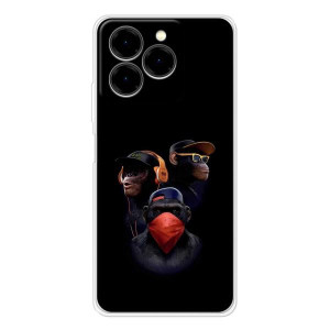 Чехол с Обезьянами Ulefone Note 20 Pro - (AlphaPrint)