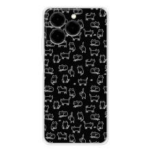 Чехол с принтом для Ulefone Note 20 Pro (AlphaPrint) Модные коты