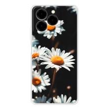 Чехол с ромашками на Ulefone Note 20 Pro – Белые ромашки