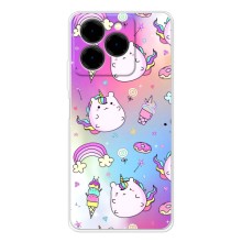 Чехол Unicorn на Ulefone Note 20 Pro – Радуга и Единорог