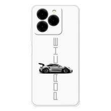 Чохол з авто Порше для Ulefone Note 20 Pro – білий порше
