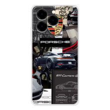 Чохол з авто Порше для Ulefone Note 20 Pro – Колаж Порше