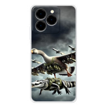 Чехол с мемами тралалело тралала для Ulefone Note 20 Pro – Гусини и крокодило