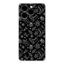 Новогодние, Праздничные Чехлы для Ulefone Note 20 Pro - 2024 год (Новогодний фон)