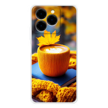 Чохол з унікальним дизайном 'Осінь з кавою' для Ulefone Note 20 Pro – Кава з жовтим
