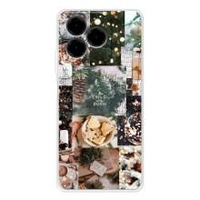 Рождественские, Праздничные Чехлы для Нот 20 Про (Рождественский коллаж)