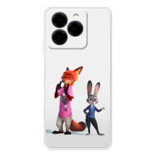 Силиконовый чехол с принтом Зоотрополіс для Ulefone Note 20 Pro – Джуди и Ник