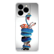 Силиконовый чехол с принтом Зоотрополіс для Ulefone Note 20 Pro – Змея Зоо