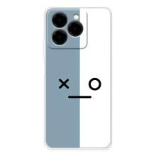 Чохли (ТПУ) (смішні стікери) для Ulefone Note 20 Pro – Сіро-білий