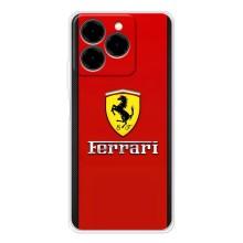 Силіконовий бампер з картинкою машини на Ulefone Note 20 Pro – Ferrari Logo