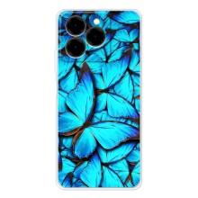 Силиконовый бампер с картинкой животных для Ulefone Note 20 Pro (Крылья бабочек)