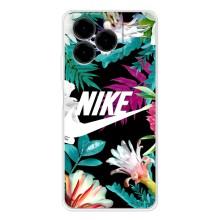 Силіконовый Чохол на Ulefone Note 20 Pro з картинкою НАЙК – Квітковий Nike