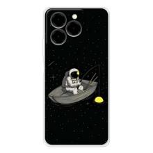 Силіконовый Чохол з принтом "Космонавти" на Ulefone Note 20 Pro – Космонавт на рибалці
