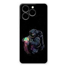 Силіконовый Чохол з принтом "Космонавти" на Ulefone Note 20 Pro – В руках земля