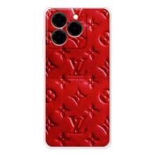 Текстурный Чехол Louis Vuitton для Ноте 20 Про – Красный ЛВ