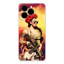 ЗСУ Чехлы (TPU) для Ulefone Note 20 Pro – Женщина солдат